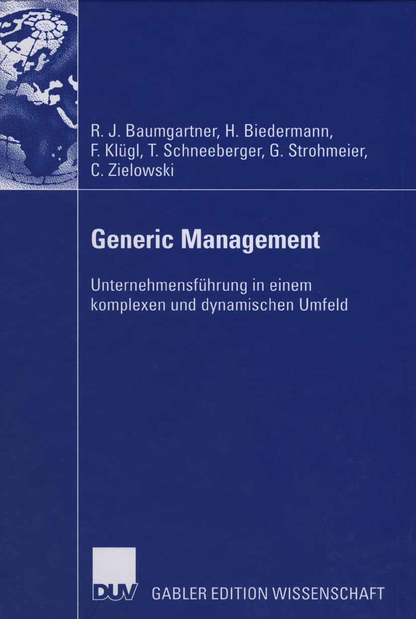 Generic Management - Rupert Baumgartner - E-Book