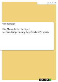 Die Mesoebene. Berliner Median-Budgetierung bezirklicher Produkte - Tim Heinrich - E-Book
