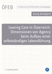 Leaving Care in Österreich: Dimensionen von Agency beim Aufbau einer selbstständigen Lebensführung - Georg Streißgürtl - E-Book