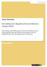 Der Ablauf des Regelinsolvenzverfahrens (Stand 2005) - Jonas Vincentz - E-Book