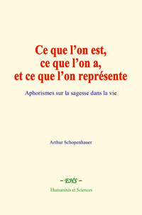 Ce que l’on est, ce que l’on a, et ce que l’on représente - Arthur Schopenhauer - E-Book
