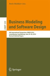 Business Modeling and Software Design -  - E-Book
