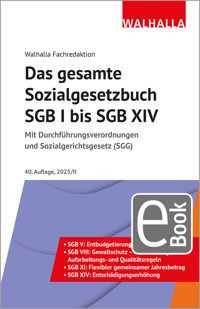 Das gesamte Sozialgesetzbuch SGB I bis SGB XIV Ausgabe 2025/II -  - E-Book