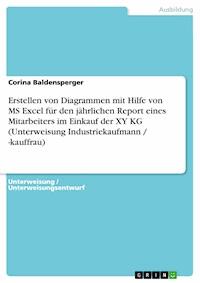 Erstellen von Diagrammen mit Hilfe von MS Excel für den jährlichen Report eines Mitarbeiters im Einkauf der XY KG (Unterweisung Industriekaufmann / -kauffrau) - Corina Baldensperger - E-Book