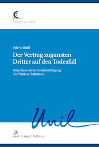 Der Vertrag zugunsten Dritter auf den Todesfall - Valérie Dittli  - E-Book