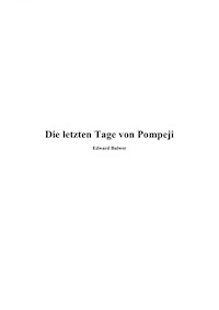 Die letzten Tage von Pompeji - Edward Bulwer - E-Book