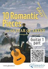 Guitar 1 part of "10 Romantic Pieces" for Guitar Quartet - Johannes Brahms - E-Book