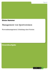 Management von Sportvereinen - Eloise Hammer - E-Book