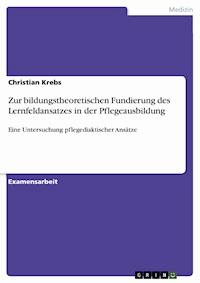 Zur bildungstheoretischen Fundierung des Lernfeldansatzes in der Pflegeausbildung - Christian Krebs - E-Book