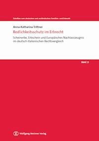 Redlichkeitsschutz im Erbrecht - Anna-Katharina Trittner - E-Book