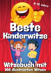 Witzebuch für Kinder - 166 illustrierte Witze mit Cartoons in Farbe - E-Book Witzebuch - Cake Navarro - E-Book