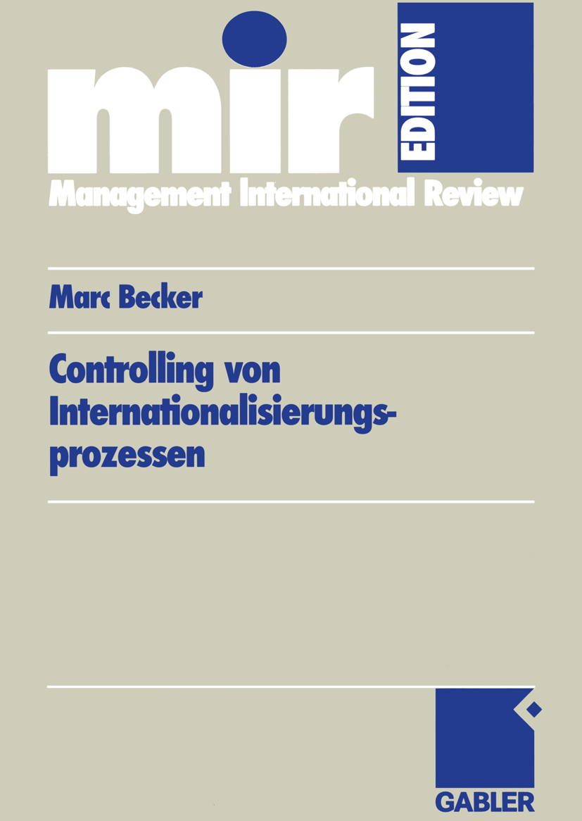 Controlling von Internationalisierungs-prozessen - Marc Becker - E-Book