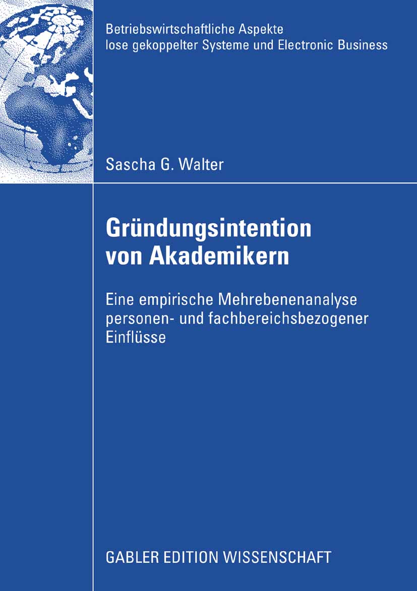 Gründungsintention von Akademikern - Sascha Walter - E-Book