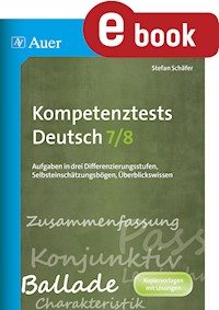 Kompetenztests Deutsch 7-8 - Stefan Schäfer - E-Book