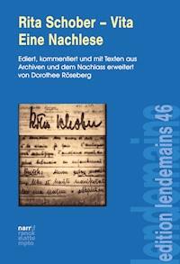 Rita Schober - Vita. Eine Nachlese -  - E-Book