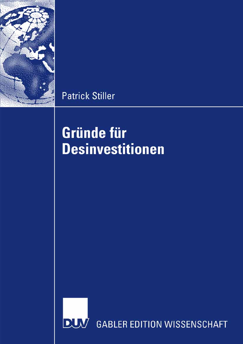 Gründe für Desinvestitionen - Patrick Stiller - E-Book