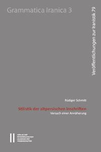 Stilistik der altpersischen Inschriften - Rüdiger Schmitt - E-Book