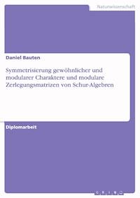 Symmetrisierung gewöhnlicher und modularer Charaktere und modulare Zerlegungsmatrizen von Schur-Algebren - Daniel Bauten - E-Book