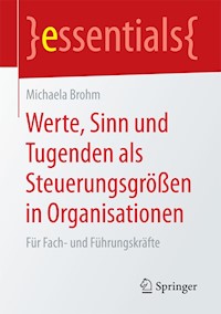 Werte, Sinn und Tugenden als Steuerungsgrößen in Organisationen - Michaela Brohm - E-Book