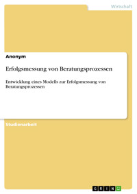 Erfolgsmessung von Beratungsprozessen -  - E-Book