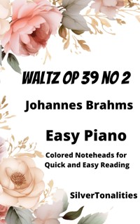 Waltz Opus 39 Number 2 Easy Piano Sheet Music with Colored Notation - SilverTonalities - E-Book
