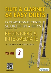 Flute and Clarinet 64 easy duets (volume 2) - traditional American - E-Book