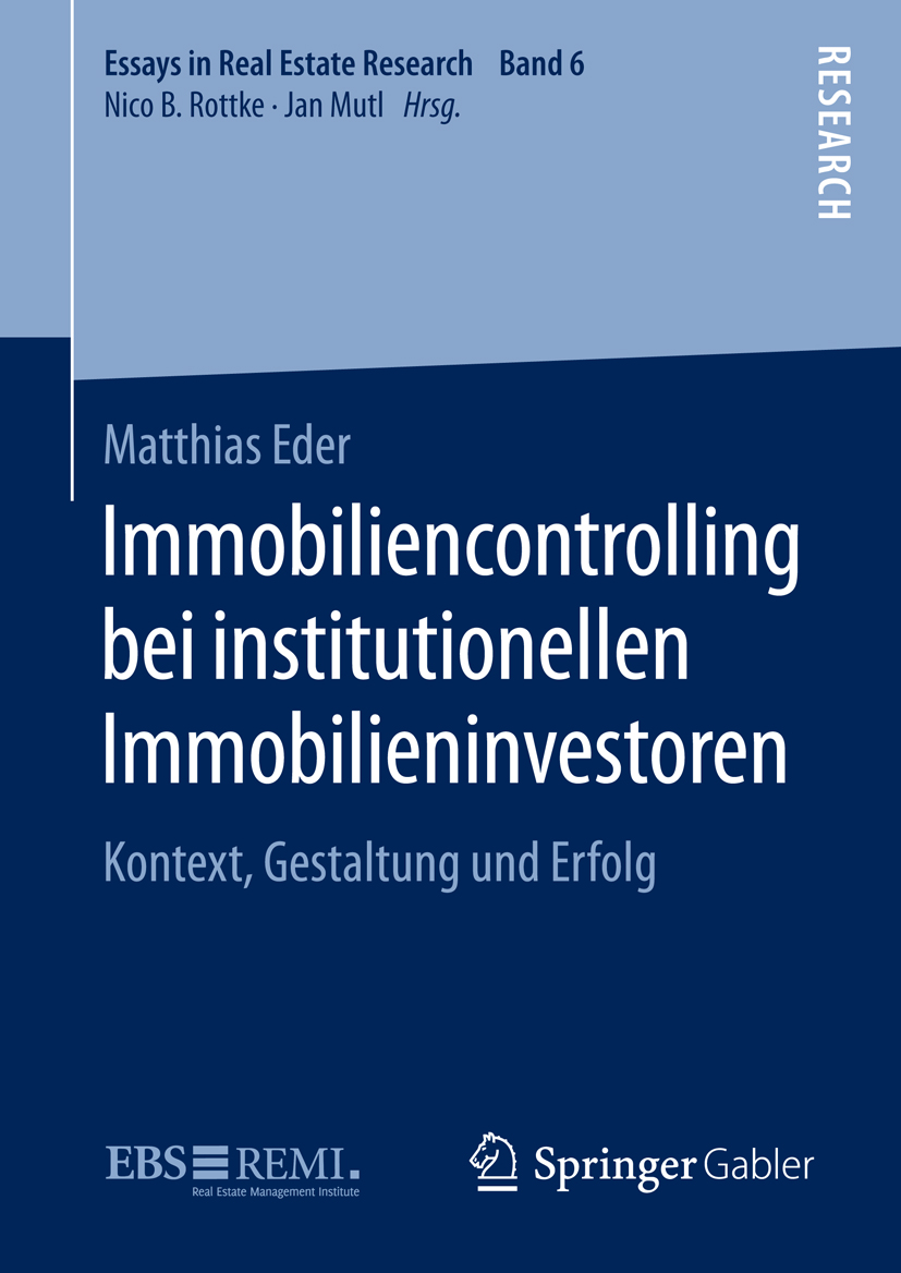 Immobiliencontrolling bei institutionellen Immobilieninvestoren - Matthias Eder - E-Book