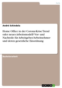 Home Office in der Corona-Krise Trend oder neues Arbeitsmodell? Vor- und Nachteile für Arbeitgeber/Arbeitnehmer und deren gesetzliche Einordnung - André Schindela - E-Book