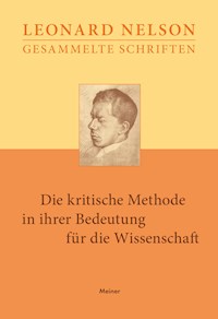 Die kritische Methode in ihrer Bedeutung für die Wissenschaft - Leonard Nelson - E-Book