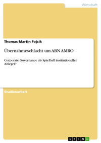 Übernahmeschlacht um ABN AMRO - Thomas Martin Fojcik - E-Book