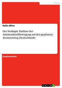 Der bedingte Einfluss der Antiatomkraftbewegung auf den geplanten Atomausstieg Deutschlands - Haike Blinn - E-Book