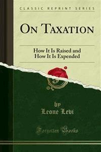 On Taxation - Leone Levi - E-Book