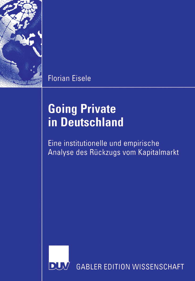 Going Private in Deutschland - Florian Eisele - E-Book