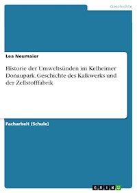 Historie der Umweltsünden im Kelheimer Donaupark. Geschichte des Kalkwerks und der Zellstofffabrik - Lea Neumaier - E-Book