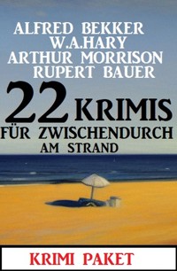 22 Krimis für zwischendurch am Strand: Krimi Paket - Alfred Bekker - E-Book