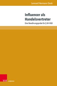 Influencer als Handelsvertreter - Lennard Hermann Oonk - E-Book
