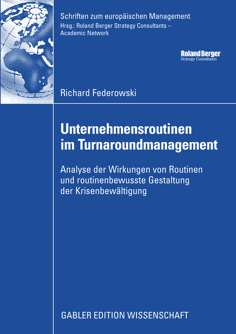Unternehmensroutinen im Turnaroundmanagement - Richard Federowski - E-Book