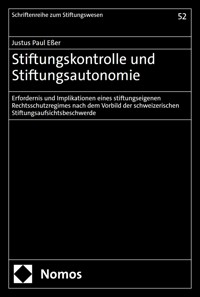 Stiftungskontrolle und Stiftungsautonomie - Justus Paul Eßer - E-Book