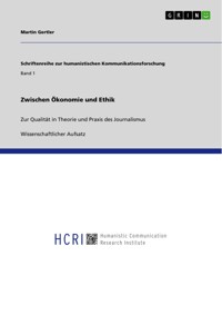 Zwischen Ökonomie und Ethik - Martin Gertler - E-Book