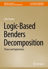 Logic-Based Benders Decomposition - John Hooker - E-Book