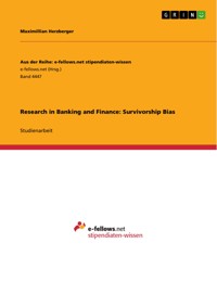 Research in Banking and Finance: Survivorship Bias - Maximillian  Herzberger - E-Book