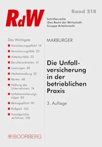 Die Unfallversicherung in der betrieblichen Praxis - Horst Marburger - E-Book