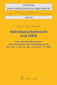 Individualarbeitsrecht und UWG - Sonja Leibinger - E-Book