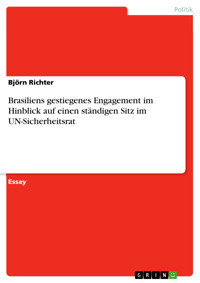 Brasiliens gestiegenes Engagement im Hinblick auf einen ständigen Sitz im UN-Sicherheitsrat - Björn Richter - E-Book