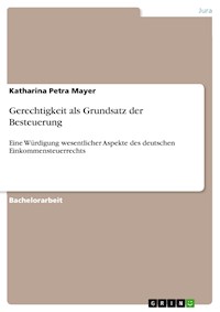 Gerechtigkeit als Grundsatz der Besteuerung - Katharina Petra Mayer - E-Book