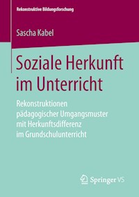 Soziale Herkunft im Unterricht - Sascha Kabel - E-Book