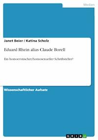 Eduard Rhein alias Claude Borell - Janet Beier - E-Book