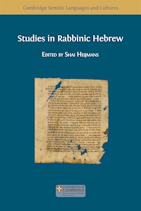 Studies in Rabbinic Hebrew - Shai Heijmans - E-Book