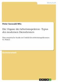 Die Organe der Arbeitsinspektion - Typus des modernen Dienstleisters - Peter Seewald MSc - E-Book