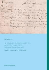 La Seigneurie de Lanet en Hautes-Corbières (Vème-XIXème siècles) - Francis Barthe - E-Book